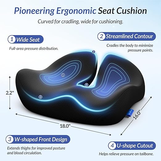 Pioneering Ergonomic Seat Cushion for Daily Comfort